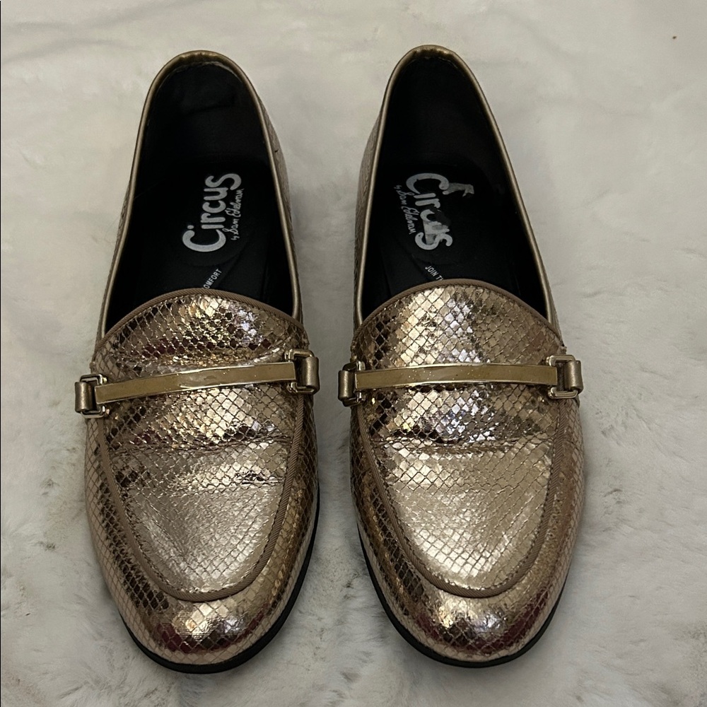 Circus by Sam Edelman Metallic Gold Loafers